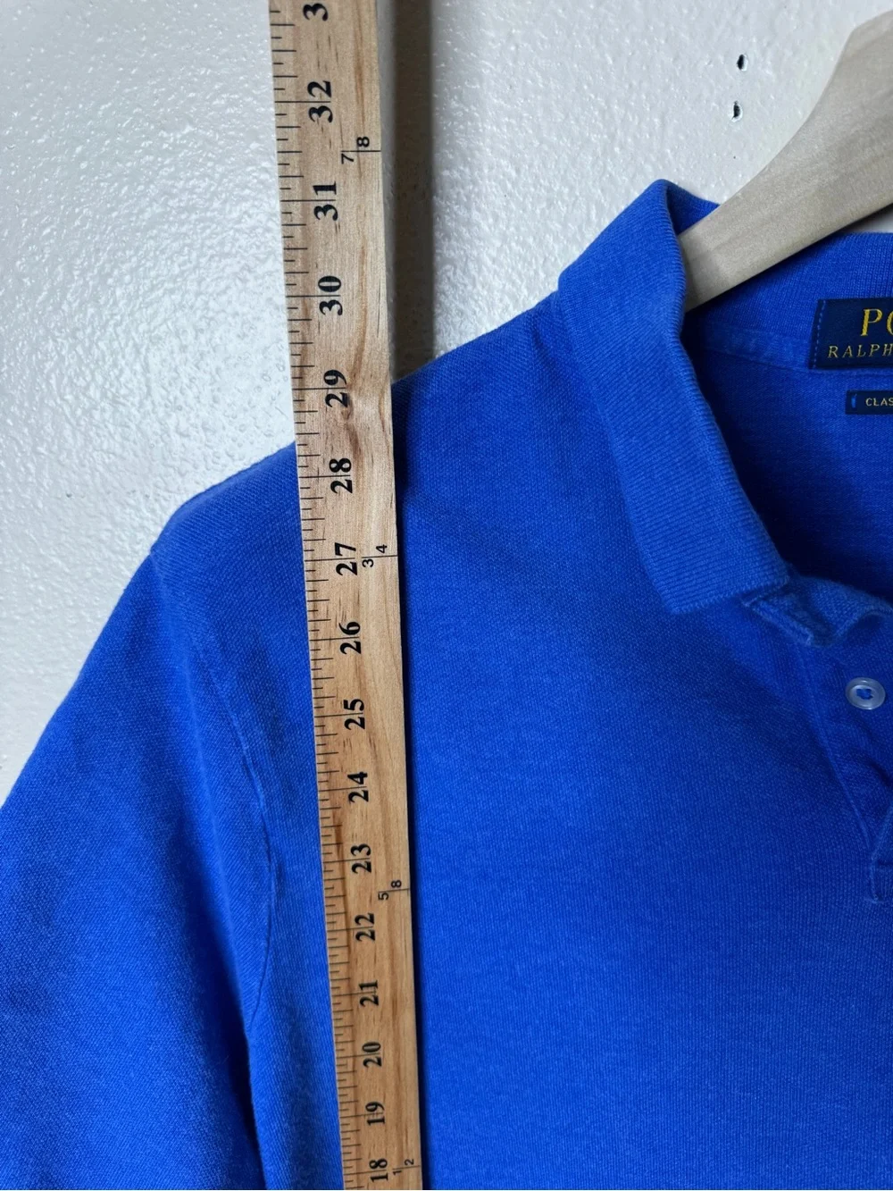 Ralph Lauren Polo Shirt Men's XL Royal Blue White Pony Polo Classic Fit